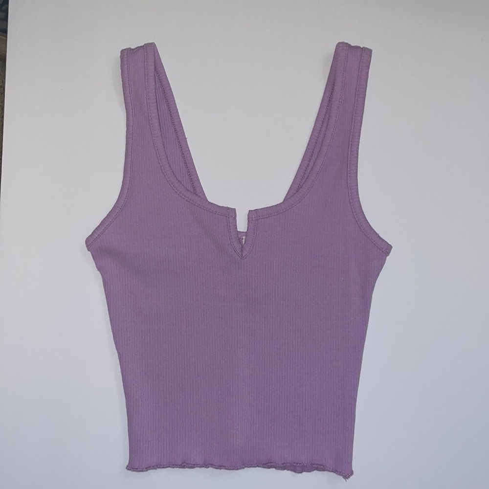 Chocolate Purple Cropped Tank Top